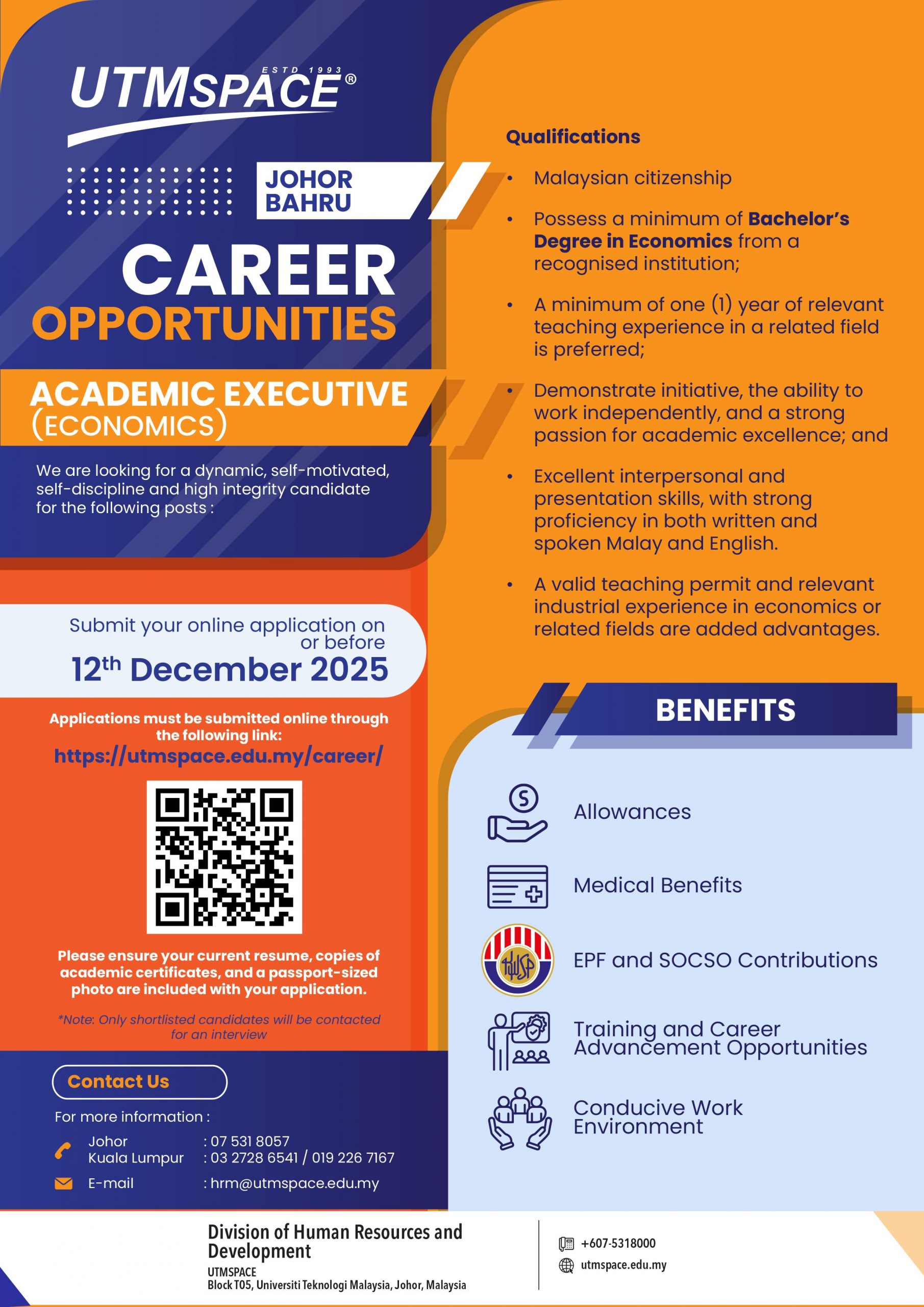 poster A4 - Academic Executive (Economics) JB