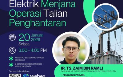 WACANA ILMU BERSAMA ALUMNI SIRI 1/2026 : ELEKTRIK MENJANA OPERASI TALIAN PENGHANTARAN