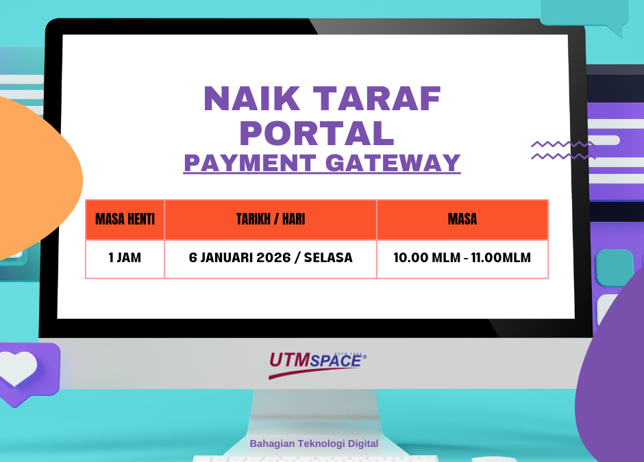 PENGUMUMAN: PROSES MENAIK TARAF CREDIT CARD PAYMENT GATEWAY PADA 6 JANUARI 2026 BAGI